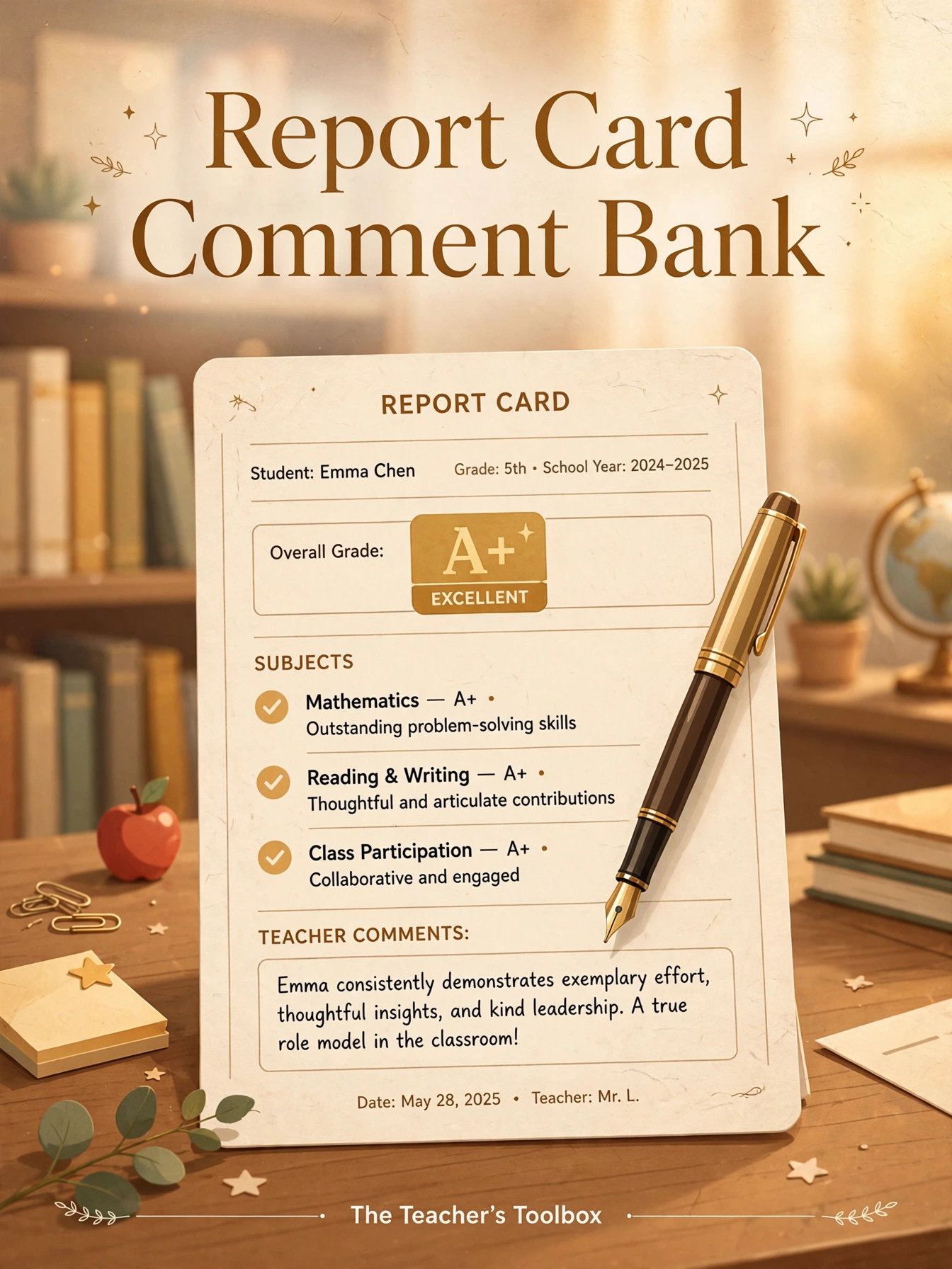 Report Card Comment Bank and Studio